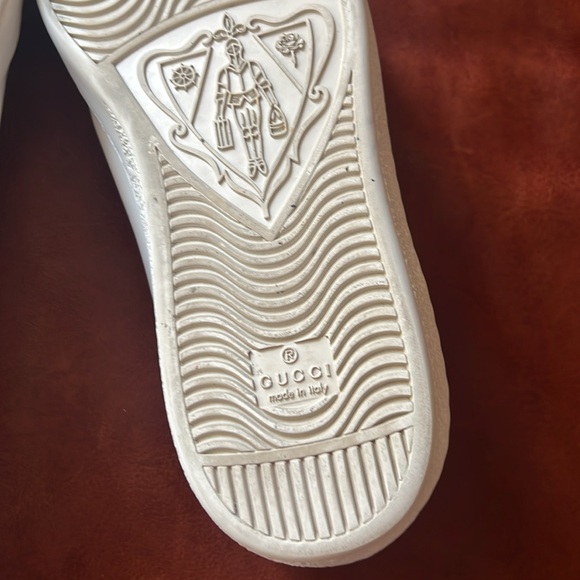 Gucci Ace Perforated Interlocking G White Mens Sneakers - Picture 7 of 12